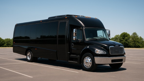 Exterior of Charter Bus Company Bloomington's 15 Passenger Minibus in Bloomington