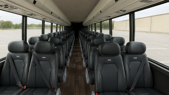 Interior of Charter Bus Company Bloomington's 15 Passenger Minibus in Bloomington