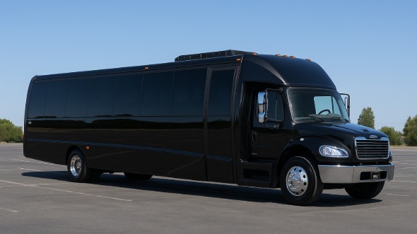Exterior of Charter Bus Company Normal's 18 Passenger Minibus in Normal