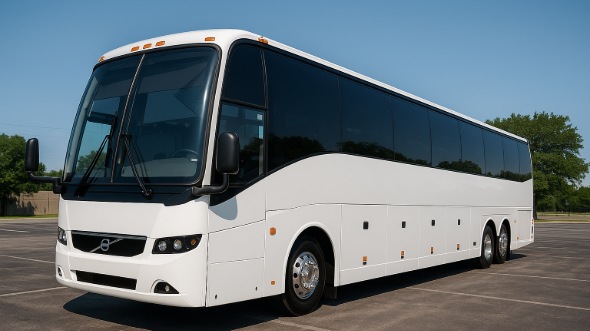 Exterior of Charter Bus Company Bloomington's 50 Passenger Charter Bus in Bloomington