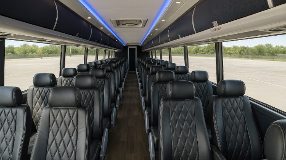 decatur 54 passenger charter bus rental